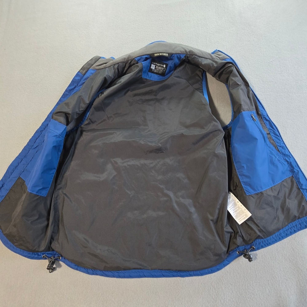 Carhartt Rain Defender Insulated Vest Mens Small Blue Relaxed Fit OV2286-M - Picture 4 of 9